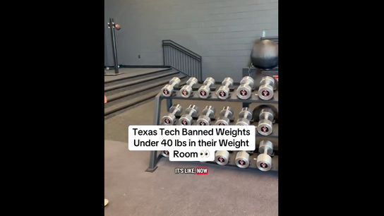 Texas Tech responds to viral video claiming they've banned dumbbells under 40 pounds (Texas Tech)